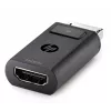 HP DisplayPort to HDMI 1.4 Adapter, DisplayPort, HDMI, Black
