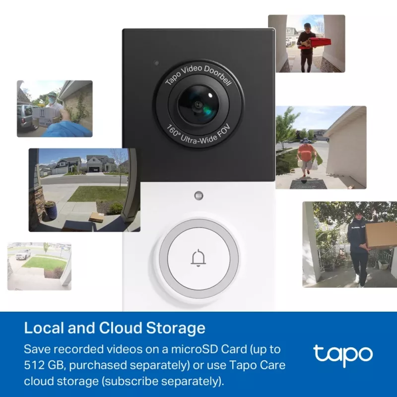 Video Intercom System TP-Link Tapo D210 3 MP Black White