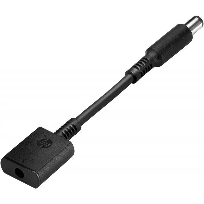 HP 7.4 mm to 4.5 DC Dongle, Black, Male, Female, 90°, HP CO06XL, Business