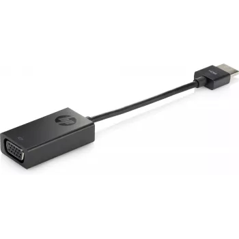 HP HDMI to VGA Cable Adapter, VGA (D-Sub), HDMI Type A (Standard), Male, Female, Black, China