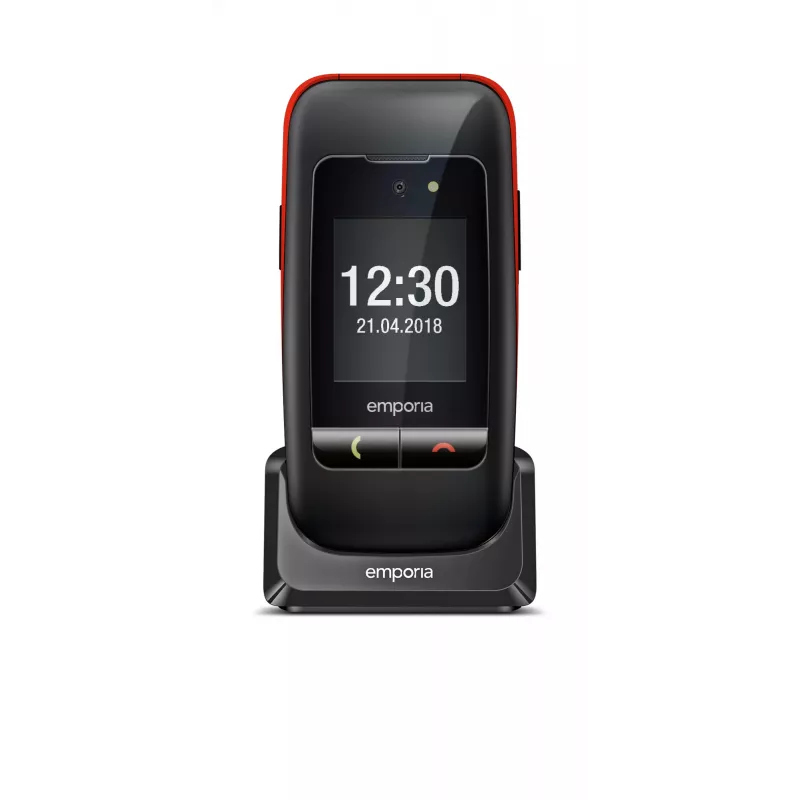 Emporia emporiaONE 6.1 cm (2.4 inch) 80 g Black, Red Senior phone