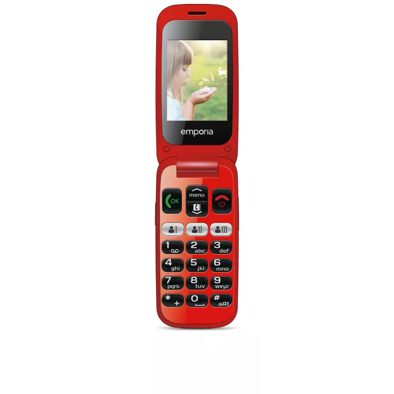 Emporia emporiaONE 6.1 cm (2.4 inch) 80 g Black, Red Senior phone