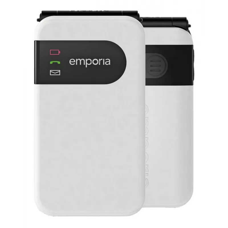 Emporia SIMPLICITYglam 7.11 cm (2.8 inch) 106 g White Senior phone