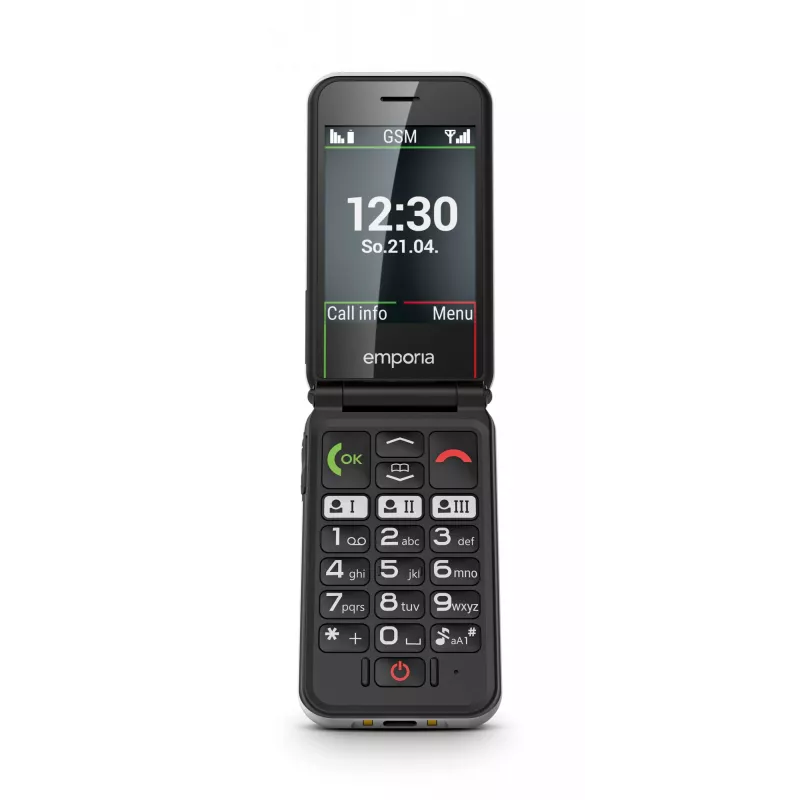 Emporia SIMPLICITYglam 7.11 cm (2.8 inch) 106 g White Senior phone