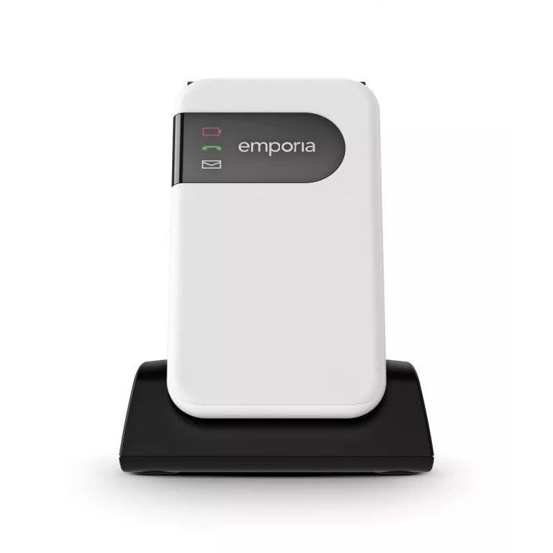 Emporia SIMPLICITYglam 7.11 cm (2.8 inch) 106 g White Senior phone