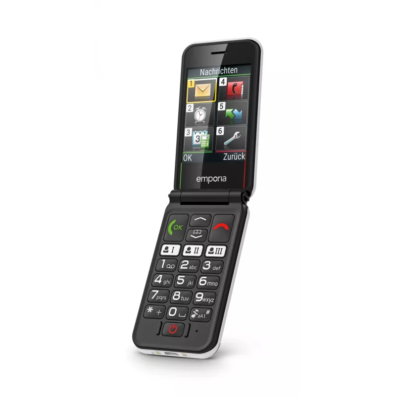 Emporia SIMPLICITYglam 7.11 cm (2.8 inch) 106 g White Senior phone