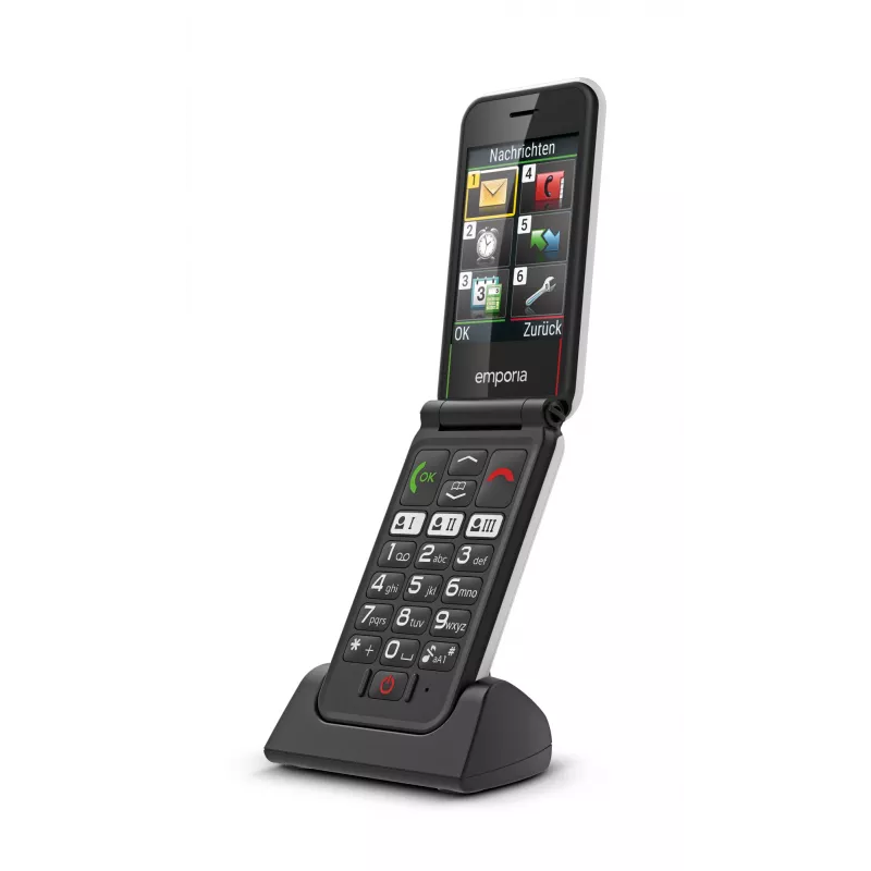 Emporia SIMPLICITYglam 7.11 cm (2.8 inch) 106 g White Senior phone