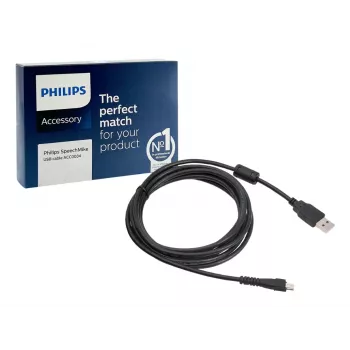 Philips 1 X for SpeechMike III USB cable 2.4 m USB A Black