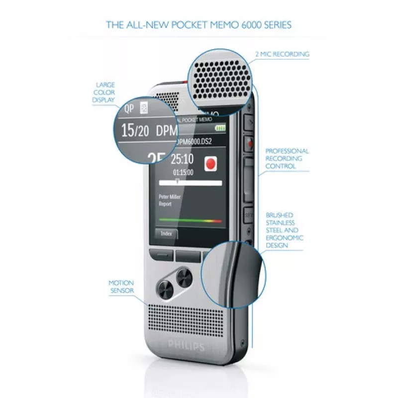Philips DPM6000 Flash card Black, Silver