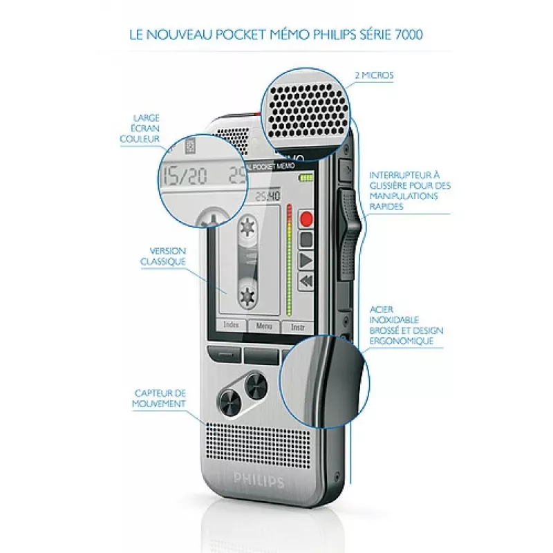 Philips DPM 7200 Flash card Stainless steel