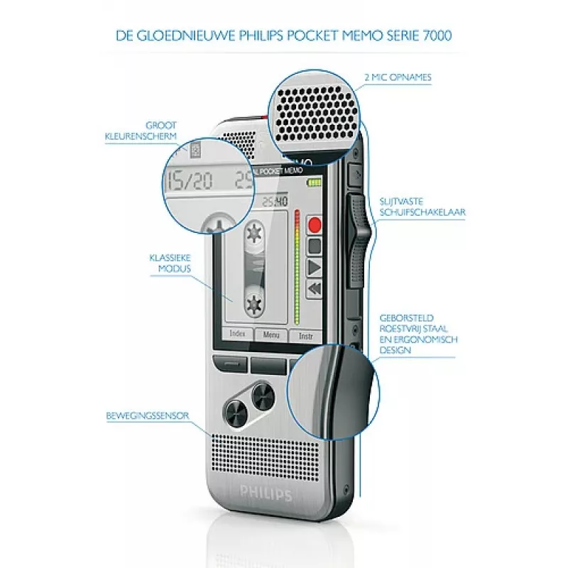 Philips DPM 7200 Flash card Stainless steel
