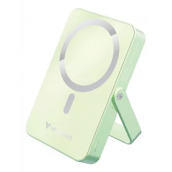 Verbatim Charge 'n' Go Magnetic Wireless Power Bank with stand - 10000 mAh Green