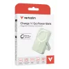 Verbatim Charge 'n' Go Magnetic Wireless Power Bank with stand - 10000 mAh Green