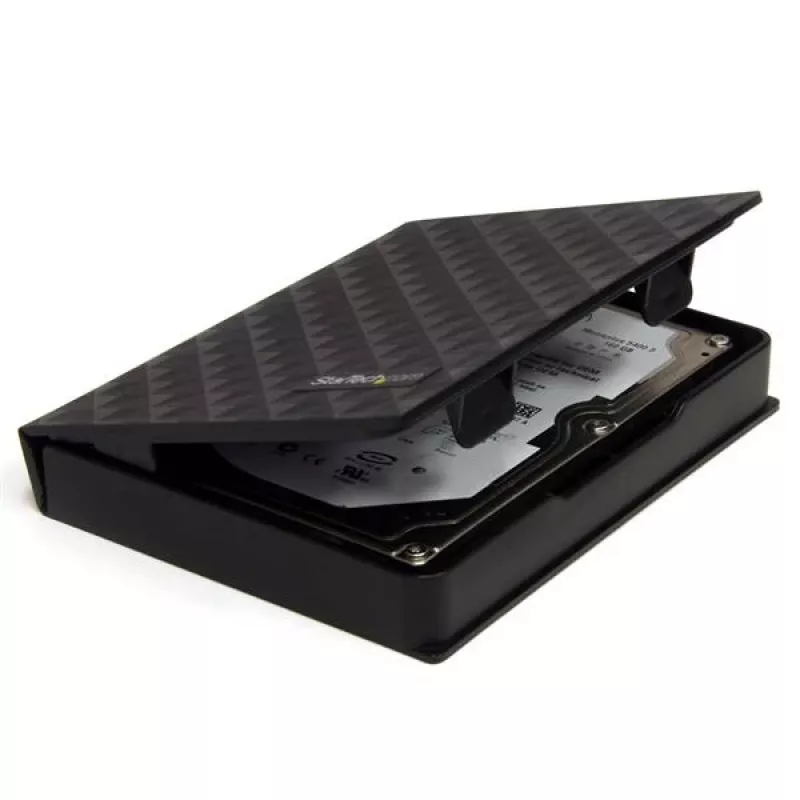 StarTech.com 2.5in Anti-Static Hard Drive Protector Case - Black (3pk)
