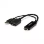 StarTech.com HDMI to DisplayPort Adapter - 4K 30Hz, 3840 x 2160 pixels, 1080p, 720p, 120 Hz, Black, MegaChips - STDP2600, Active video converter