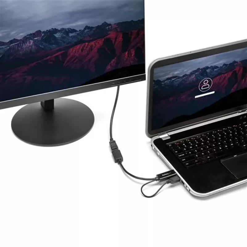 StarTech.com HDMI to DisplayPort Adapter - 4K 30Hz, 3840 x 2160 pixels, 1080p, 720p, 120 Hz, Black, MegaChips - STDP2600, Active video converter
