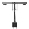 StarTech.com Desk Mount Dual Monitor Arm - Ergonomic Dual Monitor VESA Mount 32 inch (17.6lb) Displays - Crossbar Handle for Synchronized Full Motion - Height Adjustable - C-Clamp/Grommet