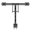 StarTech.com Desk Mount Dual Monitor Arm - Ergonomic Dual Monitor VESA Mount 32 inch (17.6lb) Displays - Crossbar Handle for Synchronized Full Motion - Height Adjustable - C-Clamp/Grommet