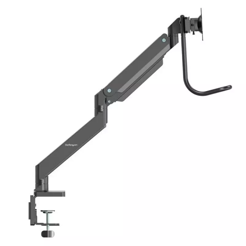 StarTech.com Desk Mount Dual Monitor Arm - Ergonomic Dual Monitor VESA Mount 32 inch (17.6lb) Displays - Crossbar Handle for Synchronized Full Motion - Height Adjustable - C-Clamp/Grommet