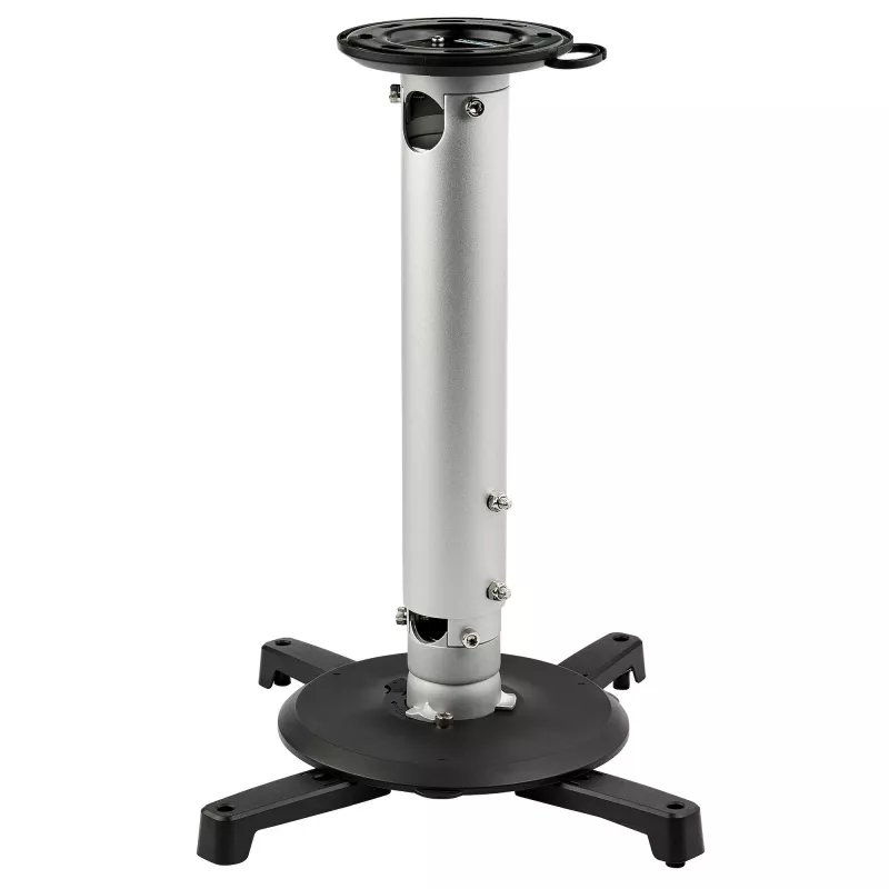 StarTech.com Universal Ceiling Projector Mount - Heavy Duty Height Adjustable/Extendable Pole Mount 5-22.7 inch from Ceiling - 33lb (15kg) - Tilt/Rotate - Hanging Projector Mount w/ Bracket