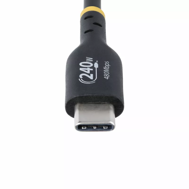 StarTech.com 3m USB-C Charging Cable, USB-IF Certified USB C Cable, 240W PD EPR, USB 2.0 Type-C Laptop Charger Cord, USB-C Data Transfer Cable, TPE Jacket, M/M
