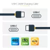 StarTech.com 3m USB-C Charging Cable, USB-IF Certified USB C Cable, 240W PD EPR, USB 2.0 Type-C Laptop Charger Cord, USB-C Data Transfer Cable, TPE Jacket, M/M