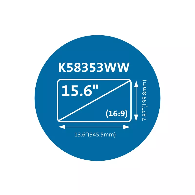 Kensington MagPro Magnetic Privacy Screen Filter for Laptops 15.6 inch (16:9)