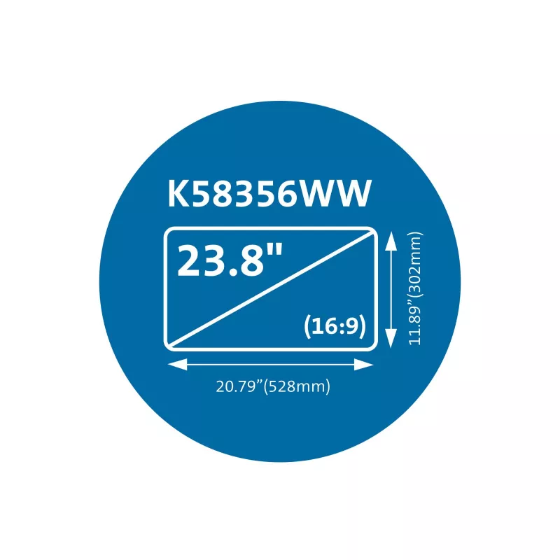 Kensington MagPro Magnetic Privacy Screen Filter for Monitors 23.8” (16:9)