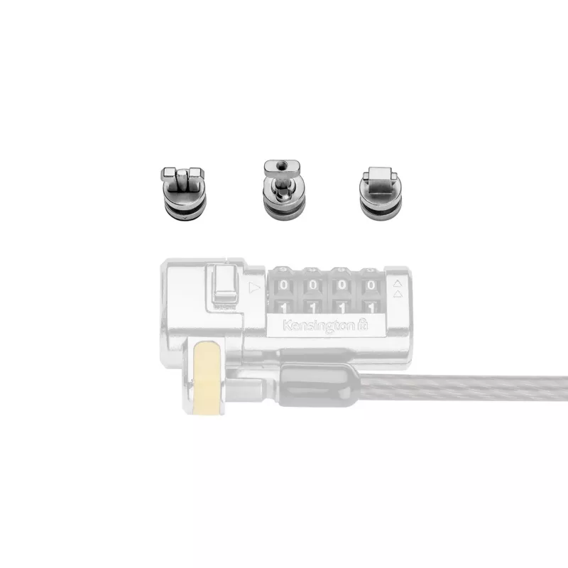 Kensington ClickSafe Universal Slots Security Anchors Kit, Anchor, Stainless steel, 3 pc(s), 31 g, 115 mm, 85 mm