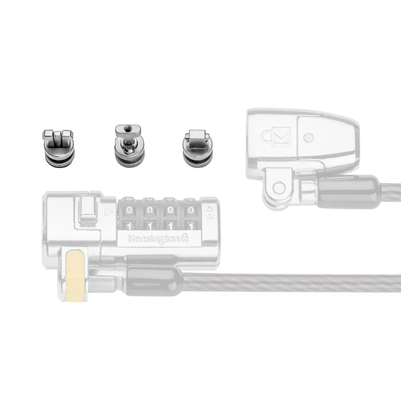 Kensington ClickSafe Universal Slots Security Anchors Kit, Anchor, Stainless steel, 3 pc(s), 31 g, 115 mm, 85 mm