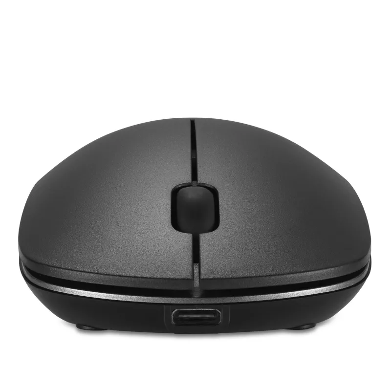 Kensington MY230 EQ Rechargeable Mouse – Wireless – Midsize, Ambidextrous, RF Wireless + Bluetooth, 1200 DPI, Black