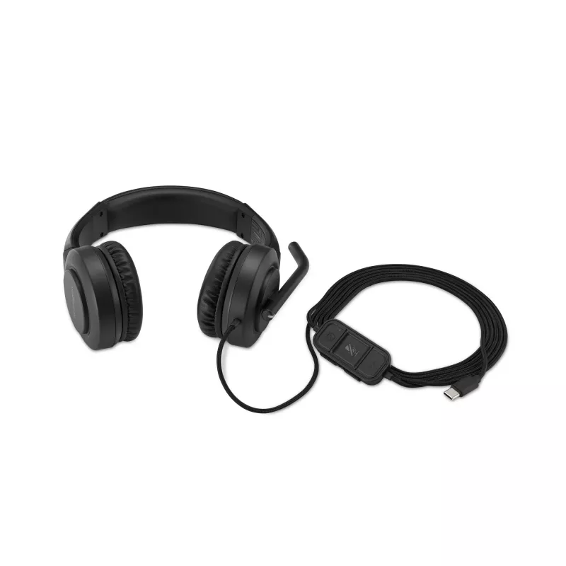 Kensington H1000 USB-C On-Ear Headset, Wired, Calls/Music, 20 - 20000 Hz, 190 g, Headset, Black