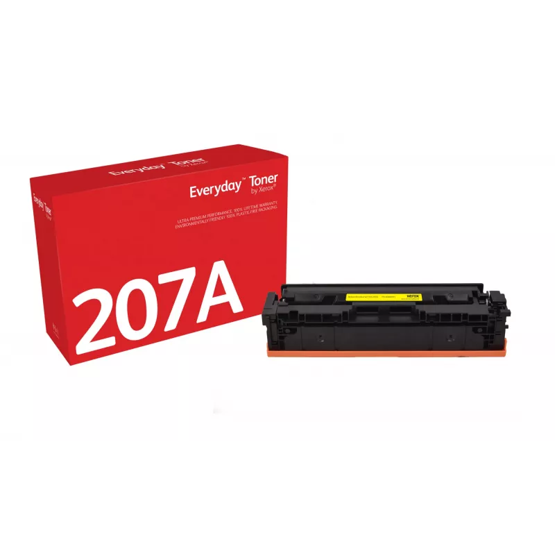 Everyday™ Yellow Toner by Xerox compatible with HP 207A (W2212A), Standard capacity