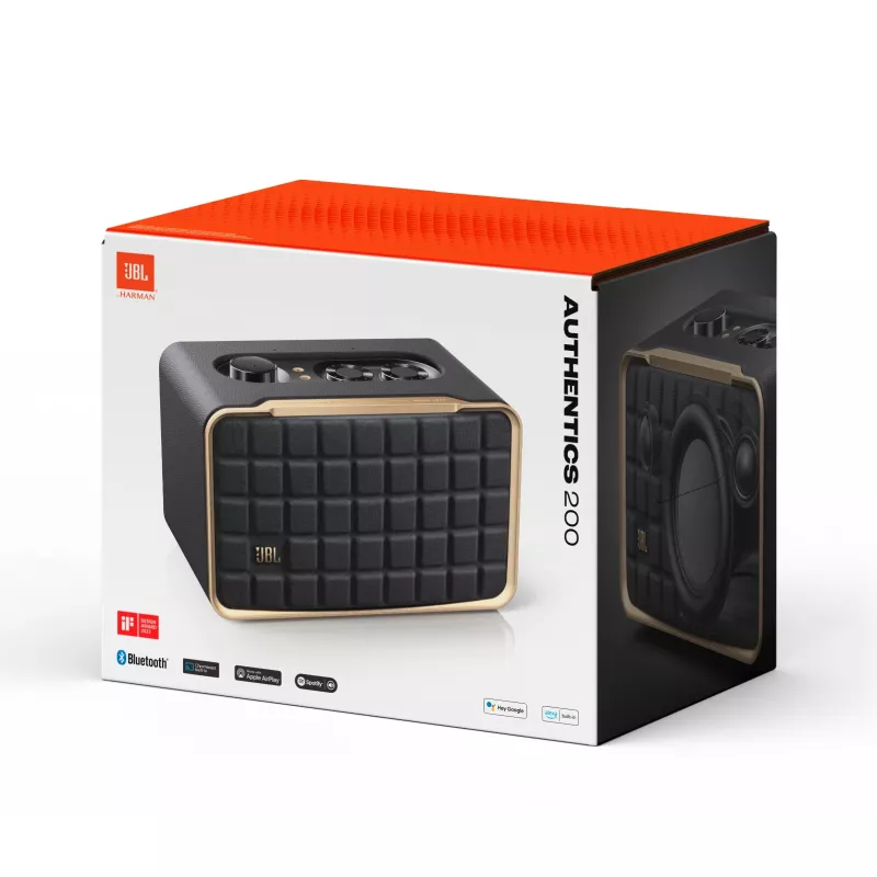 JBL Authentics 200 Stereo portable speaker Black 45 W