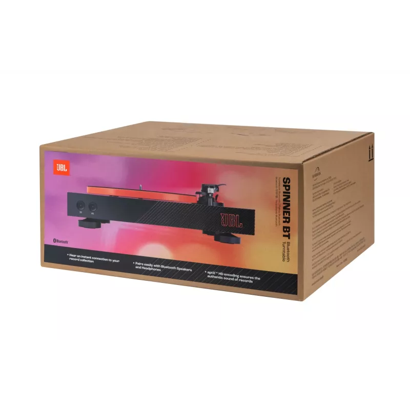 JBL Spinner BT Belt-drive audio turntable Black, Orange
