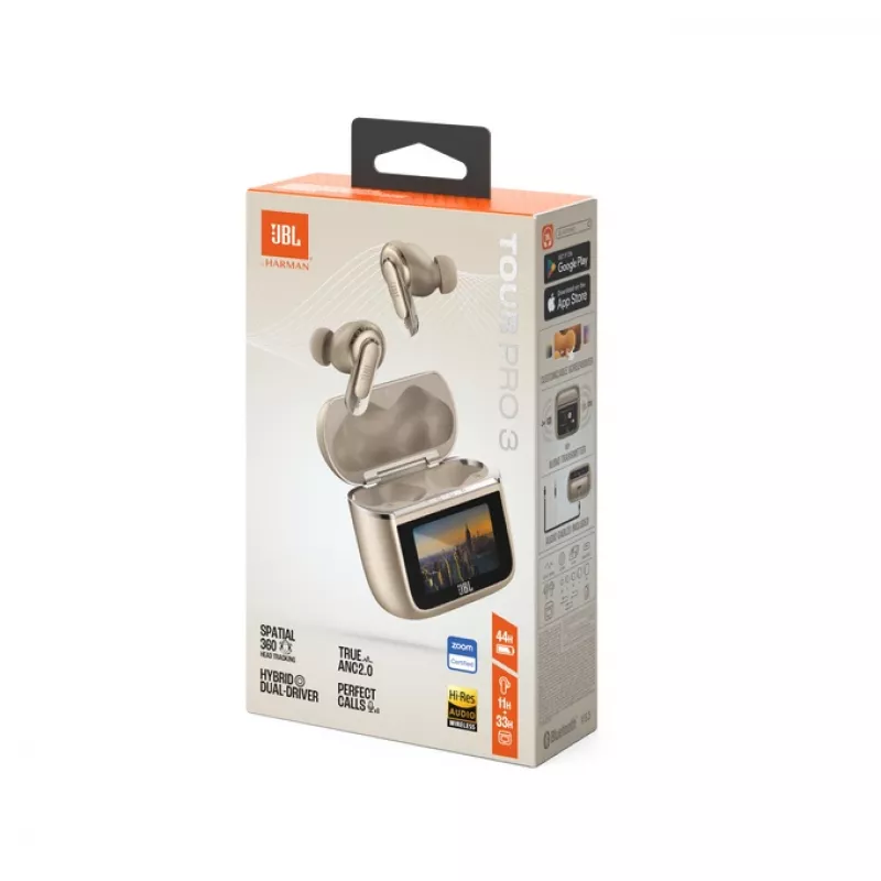 JBL Tour Pro 3 Headset True Wireless Stereo (TWS) In-ear Calls/Music/Sport/Everyday Bluetooth Latte
