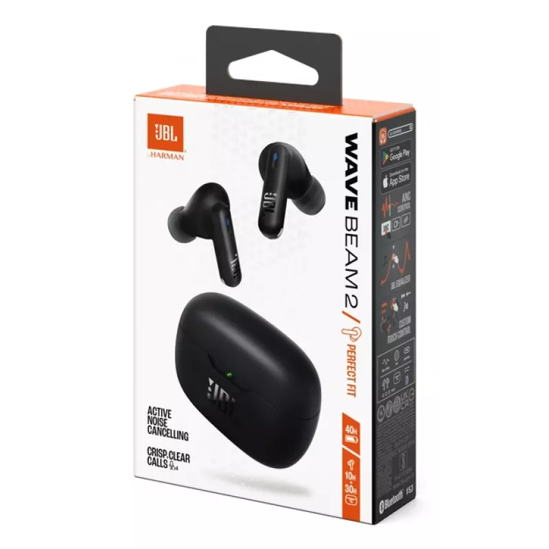 JBL Wave Beam 2 Headset Wireless In-ear Calls/Music Bluetooth Black