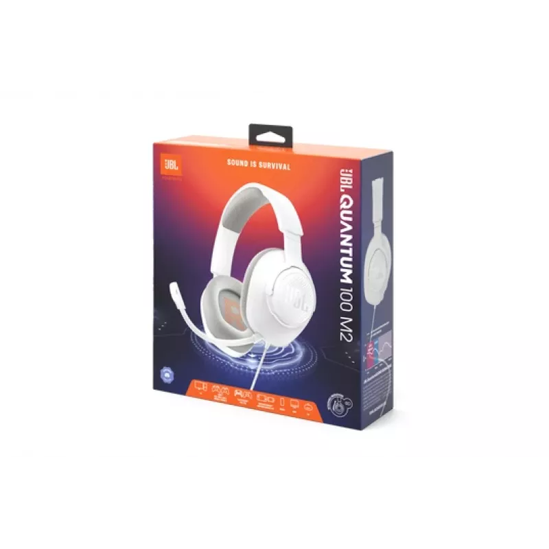 JBL Quantum 100M2 Headset Wired Head-band Gaming White