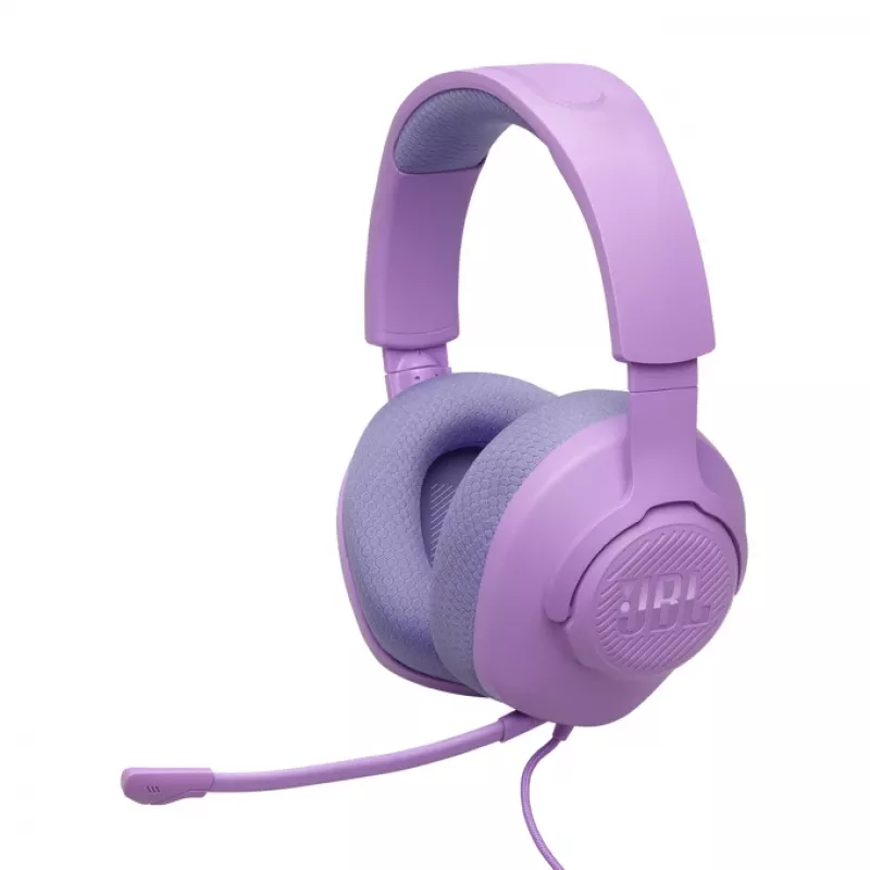 Wired head-band gaming headset JBL Quantum 100M2 — circumaural, 20–20000 Hz, 1.2 m cable, purple