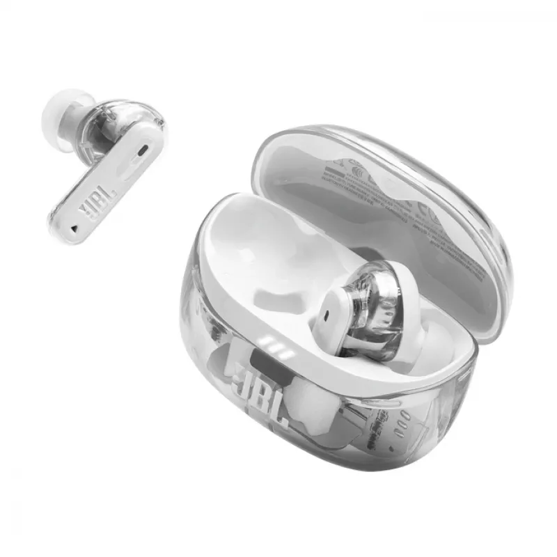 JBL Tune Beam 2 Ghost Edition Headset Wireless In-ear Music/Everyday Bluetooth White