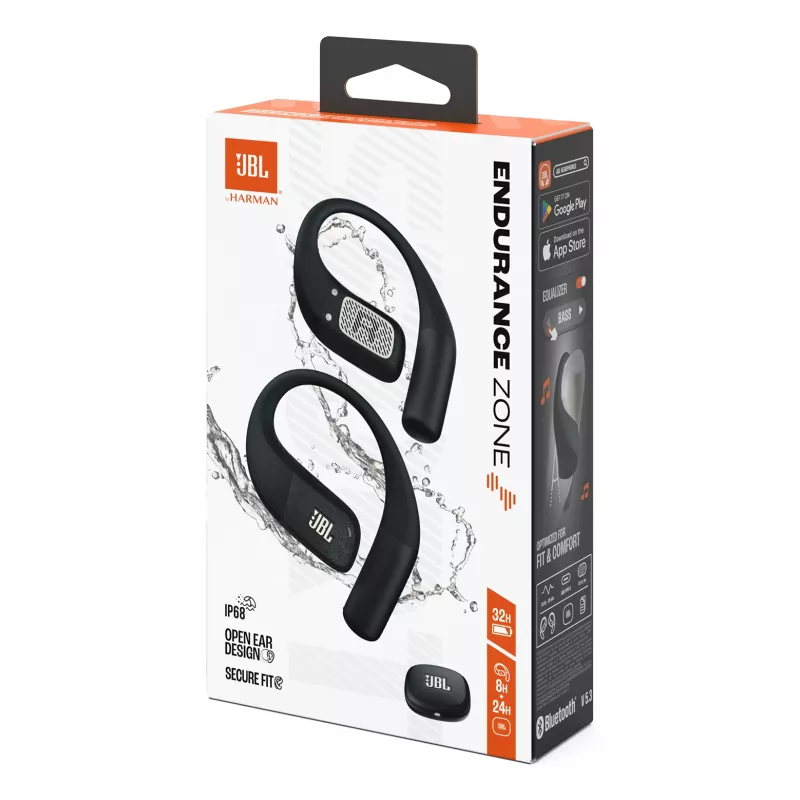 JBL Endurance Zone Headset Wireless Ear-hook, Open-ear Sports Bluetooth Black, Grey