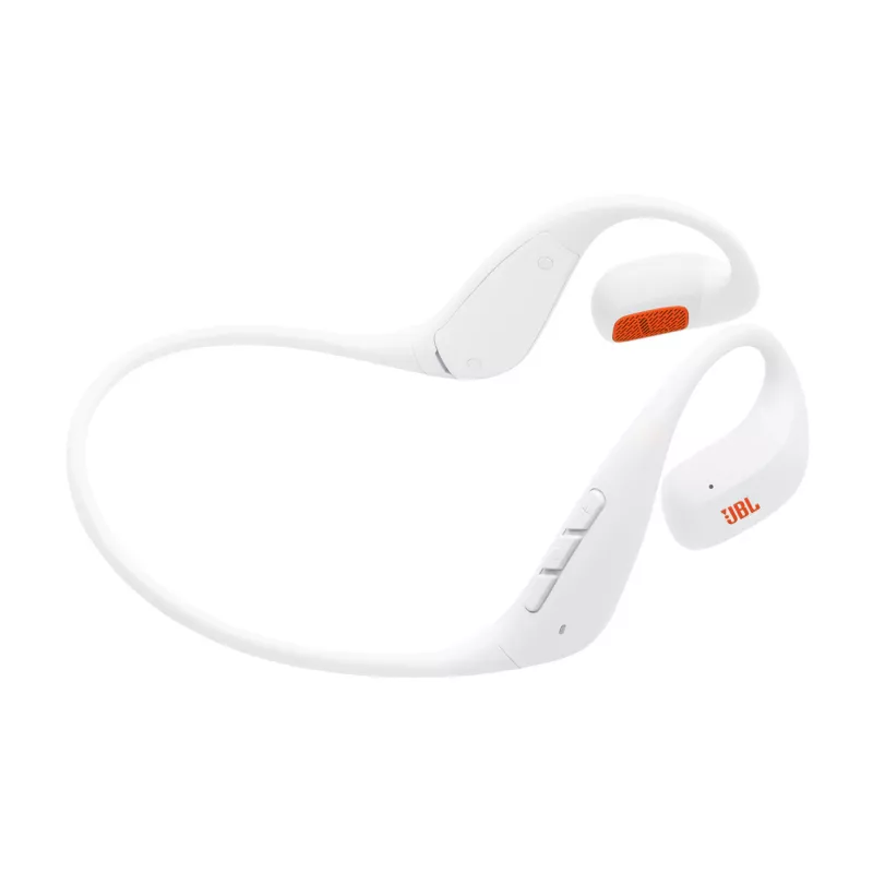 Headset JBL Endurance Pace Wireless Open-ear Sports Bluetooth USB Type-C White, 20–20000 Hz, 120 g