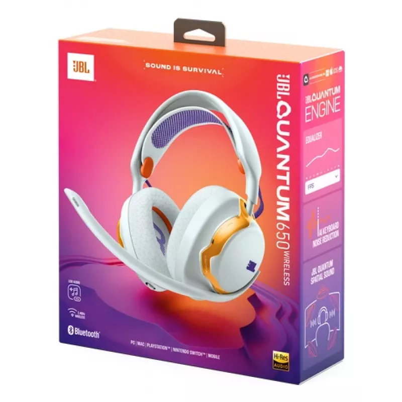JBL Quantum 650 Headset Wireless Head-band Gaming USB Type-C Bluetooth Teal