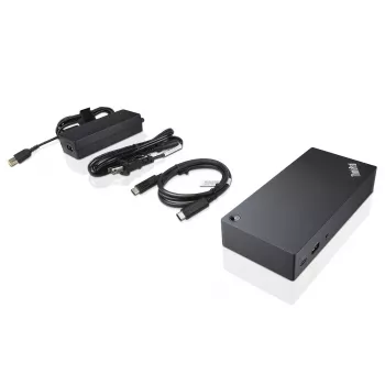 Lenovo 40A90090IT laptop dock/port replicator Wired USB 3.2 Gen 1 (3.1 Gen 1) Type-C Black