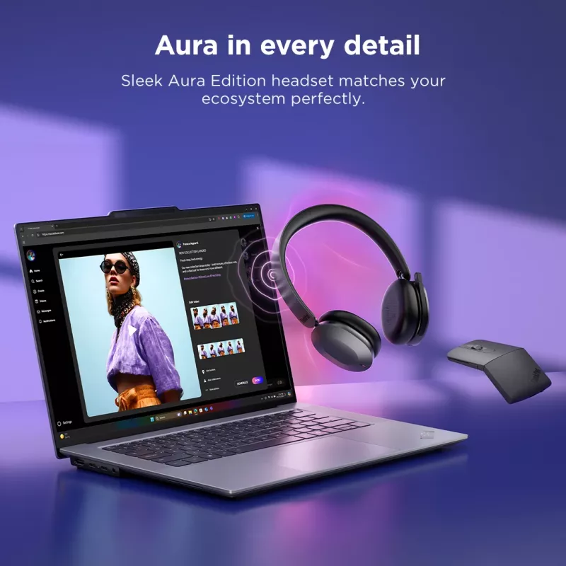Lenovo 4XD1T60925 headphones/headset Wireless Head-band Office/Call center USB Type-C Bluetooth Grey