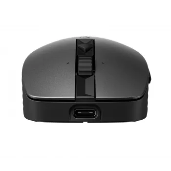HP 715 Rechargeable Multi-Device Mouse, Ambidextrous, RF Wireless + Bluetooth, 3000 DPI, Black