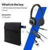 Wired Stereo Headset HP POLY Mission 625 with USB (C01C6AA)