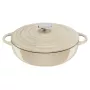 Tefal cast iron serving pan LOV E25972, round 3.8 L, 28 cm, beige