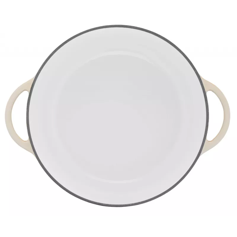 Tefal cast iron serving pan LOV E25972, round 3.8 L, 28 cm, beige