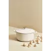 Tefal cast iron serving pan LOV E25972, round 3.8 L, 28 cm, beige